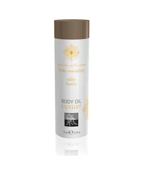 Shiatsu Luxury Vanilla Flavoured Edible Body Oil 75ml