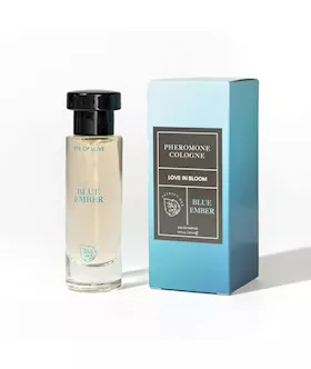 Eye Of Love Love In Bloom Blue Ember Citrus  Cedar Scented Pheromone Cologne
