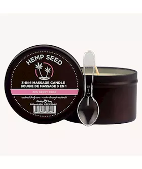 Hemp Seed 3In1 Massage Candle Zen Berry Rose Blackberry Yellow Rose  Amber