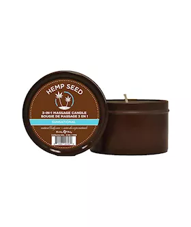 Hemp Seed 3 In 1 Massage Candle Sunsational (Italian Bergamot, Juniper Berries & White Wood)