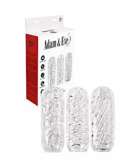 Adams Crystal Trio Strokers 3 Pack