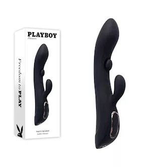 Playboy Pleasure Thats The Spot Rabbit Vibrator with GSpot Tapper