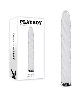 Playboy Pleasure In A Twist Glass Vibrator