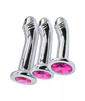 Phallic Curved Anal Plug Set