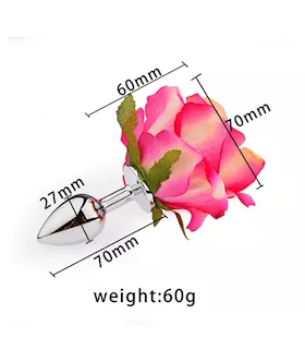 Floral Steel Anal Plug
