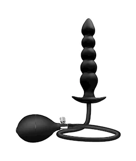 Beaded Inflatable Butt Plug