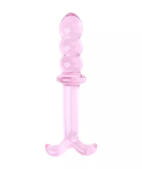 Lucent Ascending Bead Glass Butt Plug