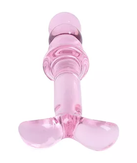 Lucent Ascending Bead Glass Butt Plug