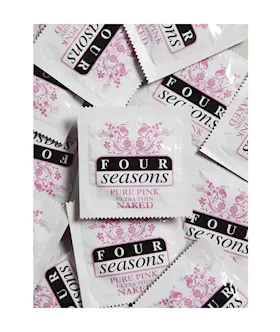Four Seasons Naked Pink Condoms  Single