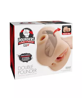 Pdx Plus Double Pounder Vibrating Squeeze Stroker