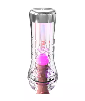 Pdx Elite Viewtube Xxl See-thru Ez-grip Led Stroker