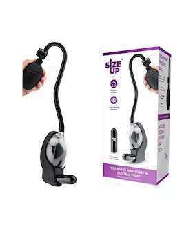 Size Up Vibrating Mini Pussy  Clitoral Pump