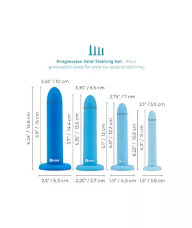 B-vibe Silicone Anal Training Dilator Set
