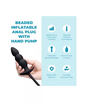 B-vibe Beaded Inflatable Anal Plug