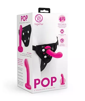 Pop Dildo & Harness Set 5.5 Inch
