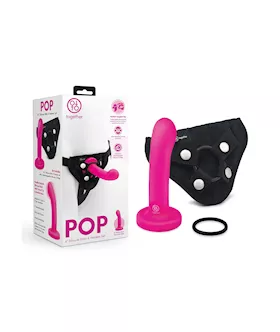 Pop Dildo & Harness Set 5.5 Inch
