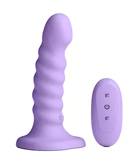 Colours Ribbed 5 Vibrating Dildo