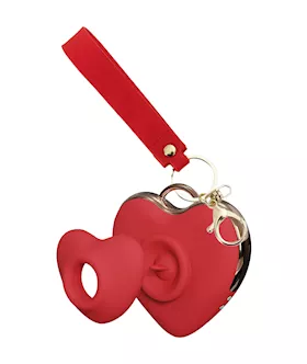 Heart Keyring Suction Vibrator