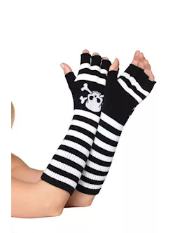 Elbow Length Fingerless Gloves