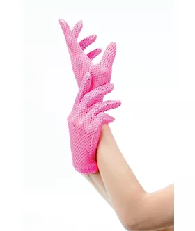 Fishnet Wrist Length Gloves