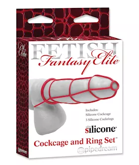 Ff Elite Cockcage & Ring Set