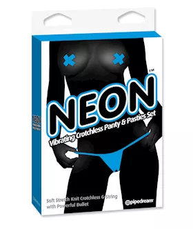 Neon Vibr Panty & Pasty Set