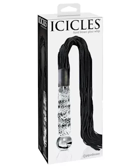 Icicles Hand-crafted Glass Flogger No 38