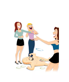 Bp Midget Man Inflatable Ring Toss