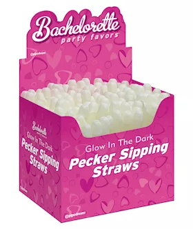 Glowing Pecker Straw 1pc