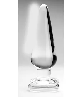Clear Glass Spade Plug M