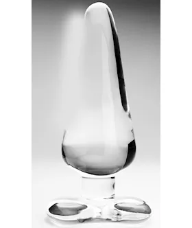Clear Glass Spade Plug L