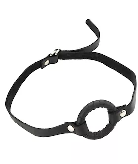 15 O-ring Leather Mouth Gag