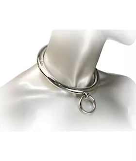 Ladies Rolled Steel Collar With Ring