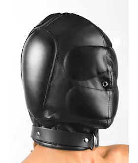 Padded Leather Hood Small Medium