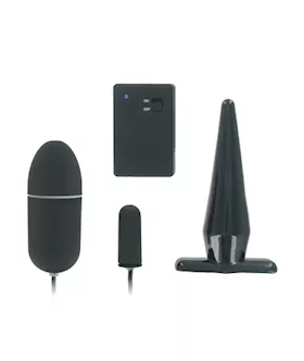 Remote Control Butt Plug And Bullet Vibe Combo