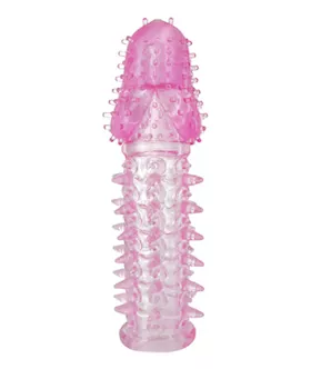 Textured Penis Extender And Vibe Sleeve
