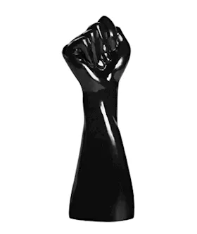 Rise Up Black Pvc Fist
