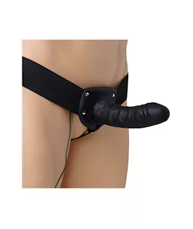 Deluxe Vibro Erection Assist Hollow Silicone Strap On