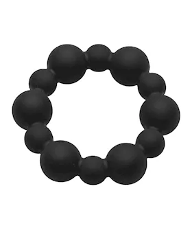 Shadow Silicone Beaded Cock Ring