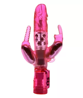 3-way Power Rabbit Vibe With Anal Stimulator