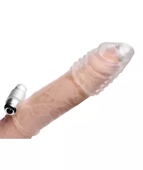 Clear Sensations Penis Extender Vibro Sleeve With Bullet
