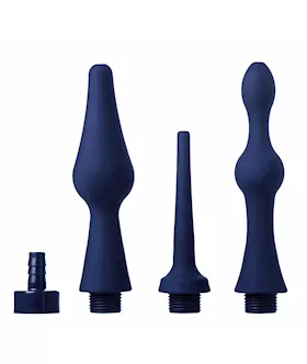 Universal 3 Piece Silicone Enema Attachment Set