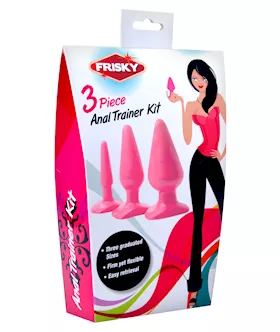 Pink Anal Plug 3 Piece Kit- Packaged