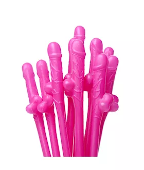 Dicky Penis Sipping Straws 10 Pack