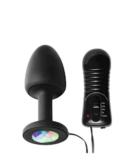 Paragon Gem Accented Vibrating Anal Plug with Internal Stimulation