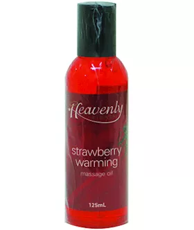 Heavenly Nights Warming Massage Oil Strawberry