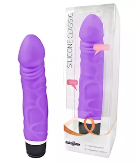 Silicone Classic Vibrator - Thick Veined