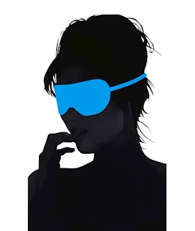 Neon Satin Love Mask
