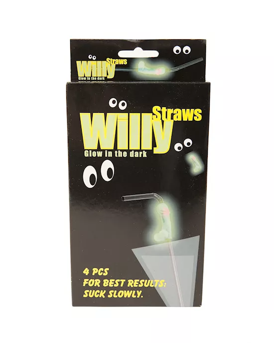 Hens Night Willy Straws