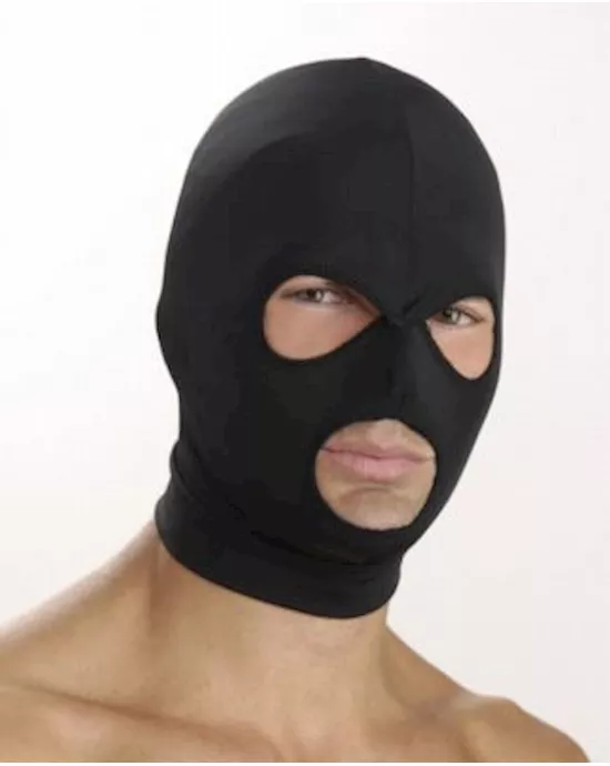 Spandex Hood with Mouth and Eye Openings
